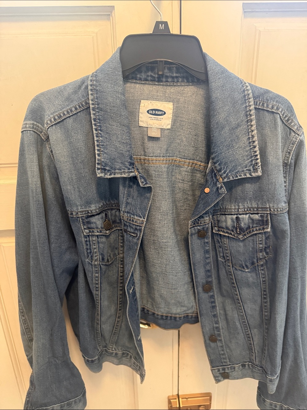 Old Navy Medium Wash Blue Denim Trucker Jacket